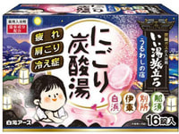 Hakugen "Earth - Банное путешествие" Увлажняющая соль для ванны с восстанавливающим эффектом, на основе углекислого газа, с гиалуроновой кислотой, с ароматами абрикоса, зелёного чая, азалии, белого риса, 16 таблеток по 45 гр.
