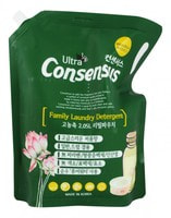 HB Global "Consensus Liquid Laundry Detergent" Суперконцентрированное жидкое средство для стирки, для всей семьи, аромат белого мускуса, мягкая упаковка, 2,05 л.