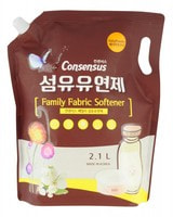 HB Global "Consensus Fabric Softener" Кондиционер для белья, для всей семьи, аромат детской присыпки, мягкая упаковка, 2,1 л.