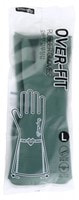 MyungJin "Overfit Rubber Gloves L" Перчатки латексные хозяйственные, темно-зеленые, размер L, 32 х 22 см.
