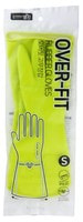 MyungJin "Overfit Rubber Gloves S" Перчатки латексные хозяйственные, салатовые, размер S, 32 х 20 см.