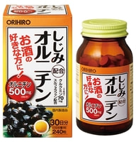 Orihiro БАД "Shijimi Combination Ornithine" Экстракт шиджими с орнитином - помощь печени, 240 таблеток.