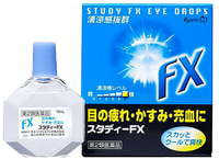 Kyorin "Study FX Eye Drops" Мягкие освежающие укрепляющие капли для глаз, 15 мл.