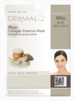 Dermal "Rice Collagen Essence Mask" Косметическая маска с коллагеном и экстрактом риса, 23 г.