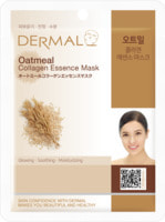 Dermal "Oatmeal Collagen Essence Mask" Косметическая маска с коллагеном и экстрактом овсяных отрубей, 23 г.