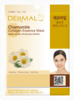 Dermal "Chamomile Collagen Essence Mask" Косметическая маска с коллагеном и экстрактом ромашки, 23 г.