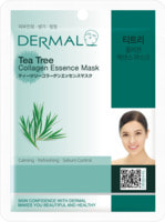 Dermal "Tea Tree Collagen Essence Mask" Косметическая маска с коллагеном и экстрактом чайного дерева, 23 г.