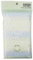 SC "Cream Shower Towel" Мочалка для тела с объёмным плетением "Шишечки", мягкая, 22 см х 90 см, 1 шт.