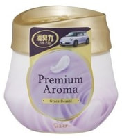 ST "Shoushuuriki Premium Aroma Auto" Гелевый освежитель воздуха для автомобиля "Утонченная красота", 90 г.