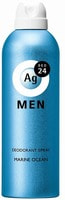 Shiseido "Ag DEO24" Мужской спрей дезодорант-антиперспирант с ионами серебра, с ароматом морского бриза, 180 гр.