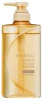 Shiseido "Tsubaki Premium Volume Repair" Шампунь для восстановления и придания объема волосам, с маслом камелии, цветочно-фруктовый аромат, 490 мл.