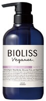 Kose Cosmeport "Bioliss Veganee Botanical Smooth" Разглаживающий органический шампунь для волос, с натуральными маслами, аминокислотами и растительными экстрактами, аромат розы и черной смородины, 480 мл.