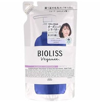 Kose Cosmeport "Bioliss Veganee Botanical Smooth" Разглаживающий органический кондиционер для волос, с натуральными маслами, аминокислотами и растительными экстрактами, аромат розы и черной смородины, сменная упаковка, 340 мл.