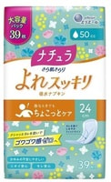 Daio Paper Japan "Elis Nature Maxi" Ежедневные гигиенические прокладки, для обильных выделений, с мягкой поверхностью, "Макси", 24 см, 39 шт.