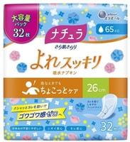 Daio Paper Japan "Elis Nature Maxi+" Ежедневные гигиенические прокладки, для обильных выделений, с мягкой поверхностью, "Макси+", 26 см, 32 шт.