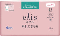 Daio Paper Japan "Elis Maxi" Воздушные тонкие особомягкие гигиенические прокладки, с усиленным впитывающим слоем, с крылышками, "Макси", 27 см, 16 шт.