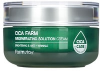 FarmStay "Cica Farm Regenerating Solution Cream" Восстанавливающий крем для лица с центеллой азиатской, 50 мл.