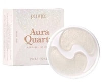 Petitfee "Aura Quartz Hydrogel Eye Mask Pure Opal" Охлаждающие гидрогелевые патчи для области вокруг глаз с жемчужной пудрой, 40 шт.