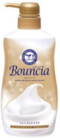 COW "Bouncia" Жидкое увлажняющее мыло для тела "Взбитые сливки" с гиалуроновой кислотой и коллагеном, с ароматом цветочного мыла, дозатор, 460 мл.