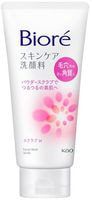 KAO "Biore Skin Care Scrub In" Пенка-скраб для лица, c освежающим цветочным ароматом, 130 г.
