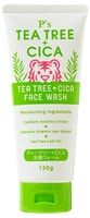 Cosme Station "P's Tea Tree + Cica Face Wash" Пенка для умывания, с маслом листьев чайного дерева и экстрактом центеллы азиатской, 130 г.
