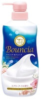 COW "Bouncia" Жидкое увлажняющее мыло для тела "Взбитые сливки" с гиалуроновой кислотой и коллагеном, цветочный аромат, дозатор, 480 мл.