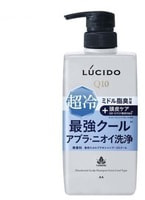 Mandom "Lucido Deodorant Shampoo Extra Cool" Шампунь для мужчин 40+, для глубокой очистки кожи головы, с охлаждающим эффектом, без аромата, 450 мл.