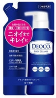 Rohto "Deoco Body Cleanse" Жидкое мыло для тела против возрастного запаха, со сладким цветочным ароматом, сменная упаковка, 250 мл.