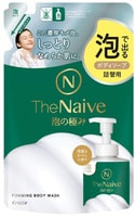 Kracie "The Naive Foam Body Soap" Жидкое мыло-пенка для тела на основе аминокислот и ингредиентов растительного происхождения, аромат свежести, сменная упаковка, 430 мл.