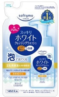 Kose Cosmeport "Softymo Cleansing Foam" Пенка для умывания и снятия макияжа, с отбеливающим эффектом, сменная упаковка, 180 мл.