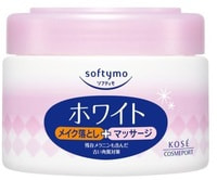 Kose Cosmeport "Softymo" Очищающий крем для снятия макияжа и массажа лица, выравнивающий тон кожи, с витамином С, 300 г.
