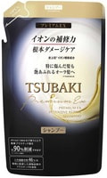Shiseido "Tsubaki Premium EX" Шампунь для волос, интенсивно восстанавливающий, с маслом камелии, аромат камелии и роз, сменная упаковка, 330 мл.