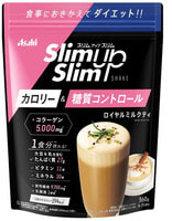 Asahi "Slim UP" Смузи с коллагеном, "Королевский молочный чай", 360 г.