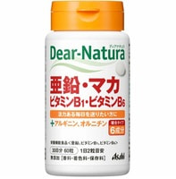Asahi БАД "Dear Natura" Цинк + Мака, Витамин В1, В6, 60 таблеток на 30 дней.
