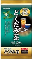 Orihiro "Dokudami Tea" Японский оздоровительный чай с хауттюйнией, 48 пакетиков по 3 гр.