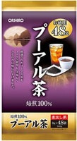 Orihiro "Value Tea Pu'er" Японский оздоровительный чай Пуэр, 48 пакетиков по 3 гр.