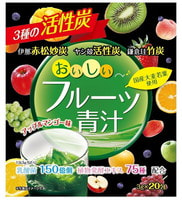 Yuwa "Аодзиру фруктовый" Напиток из порошка молодых листьев ячменя, с молочнокислыми бактериями и 3 видами активированного угля, 20 шт х 3 гр.