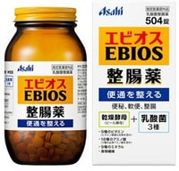 Asahi "Ebios" Пивные дрожжи с лактобактериями, 504 таблетки.