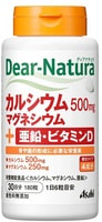 Asahi "Dear Natura" Кальций, магний, цинк и витамин D, 180 таблеток на 30 дней.