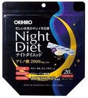 Orihiro "Night Diet" Ночная диета на 20 дней, 3 гр х 20 стиков.