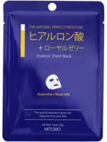 Mitomo "Hyaluronic + Royal Jelly Mask"          , 1 .