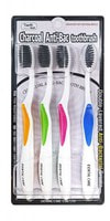 Dental Care "Nano Charcoal Toothbrush Set" :   c      ,    , 4 .