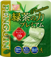 Marutomi "Tissue Penguin The Power of Green Tea Premium"   ,    , 4   20 .