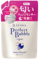 Shiseido "Senka Perfect Bubble For Body Sweet Floral+" ����������� ������ ���� ��� ���� ������ ������, ������� ��������� ��������, ������� ��������, 350 ��.