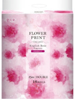 Marutomi "Tissue Hanataba Flower Print English Rose Double" ��������� ������ ����������� � ������������ ��������� �������, � �������� ���������� ����,18 ������� �� 25 �.