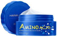 Hanajirushi "Amino Acid Super Moisture Face Mask" ����������� ����������� ����������� ����� ��� ���� � ��������������, 80 �.