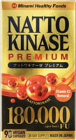 Minami Healthy Foods "Nattokinase Premium" ����������� 6000 FU ��� ��������-���������� �������, 90 ������ �� 30 ����.