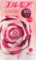 Kami Shodji "Ellemoi" Ароматизированная туалетная бумага 2 х-слойная 12 рулонов по 30 м., розовая.
