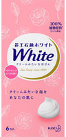 KAO "White" Мыло кусковое с ароматом розы, 6 шт. по 85 гр.