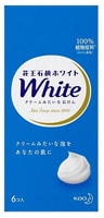 KAO "White" Увлажняющее крем-мыло для тела, с ароматом белых цветов, 6 шт. х 85 гр.